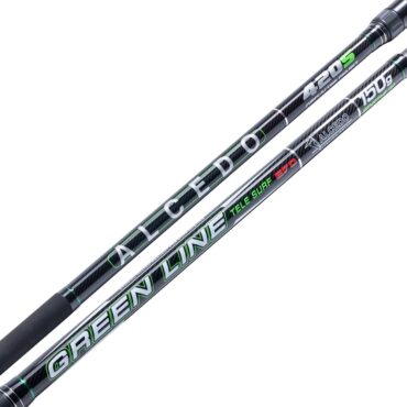 La canna da surfcasting Green Line Tele Surf offre prestazioni eccellenti grazie al suo fusto in carbonio ad alto modulo e alla sua costruzione accurata. Gli anelli legati a doppio ponte garantiscono precisione nei lanci, mentre il porta-mulinello a vite assicura stabilità. La cima è progettata per migliorare la visibilità durante le sessioni notturne ed è priva di scorrevoli. Disponibile in diverse potenze di lancio, si adatta facilmente a varie condizioni di pesca. In breve, è una scelta eccellente per gli amanti del surfcasting che cercano prestazioni superiori.