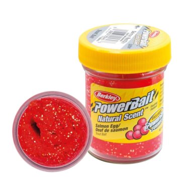 La più famosa pasta da innesco con brillantini.
Berkley PowerBait® ideale sia per principianti che per esperti! Gli scienziati di Berkley hanno trascorso oltre 25 anni a perfezionare un profumo e un sapore irresistibile con l'esclusiva formula di PowerBait®.
I pesci amano PowerBait® così tanto da attrarli 18 volte di più rispetto alle altre paste in commercio, offrendoti la sicurezza per sentire più abboccate.

Lenta dissolvenza in acqua
Odori e sapori come esche vive
Formula scientificamente provata per gli amanti della trota