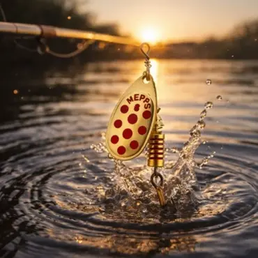 cucchiaino mepps dorato per la pesca in acqua dolce pesca alla trota