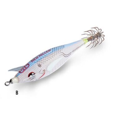 Red Killer è una nuova esca per la cattura dei calamari dalla barca, simile al bukva White Killer, ma con un corpo rosso vivo. L’etichetta sulla parte superiore del prodotto è attiva ai raggi UV, aumenta la visibilità del prodotto durante la pesca diurna e l’etichetta speciale sul lato dell’esca è blu brillante. La luce blu, a causa della sua lunghezza d’onda, è molto visibile in mare e aumenta la visibilità in condizioni di oscurità.