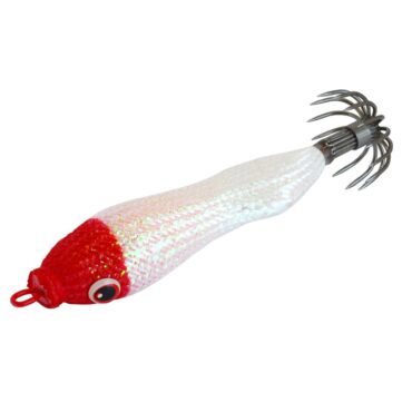 Corpo del modello di calamaro “Lignjic” ricoperto di morbido silicone che si illumina di rosso.

lead body covered with soft silicone
change color in the sea
durable flash rough fabric
strong hooks
red glow