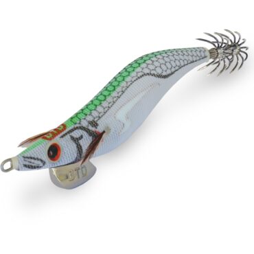 Totanara White Killer Egi della DTD una esca artificiale con elevata visibilità. Corpo fluorescente, corone in acciaio ed un eccellente bilanciamento.

Transparent contrast effect
Vivid colors
Strong blue glow effect
Double weight = excellent balance
Stainless steel hooks + ring
Transparent luminous body
Sound effect