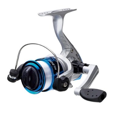 Mulinello economico progettato per lo spinning e la pesca a fondo, a frizione anteriore. Corpo in grafite e bobina in alluminio con cuscinetto in acciaio. Maniglia in grafite con pomello in gomma. Venduto comprensivo di filo imbobinato.