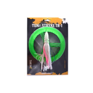 Montatura Sugoi STRIKE TUNA per la pesca a traina d’altura per grandi predatori - WHITE BLUE PINK