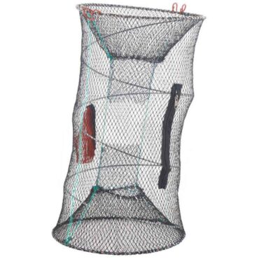 Nassa ad inganno richiudibile, una trappola da pesca per la cattura di piccoli pesci.