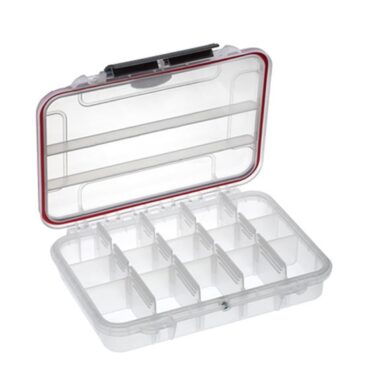 La linea di scatole MAX Grip, impermeabili e resistenti ad urti e polveri, è pensata per i pescatori più esigenti. Cerificate IP67 e dotate di una valvola automatica di pressurizzazione, queste scatole si adattano ad ogni utilizzo ed applicazioni, fornendo una protezione superiore dagli agenti atmosferici. Sono disponibili in differenti misure e configurazioni: vuote, con scomparti fissi e con scomparti mobili