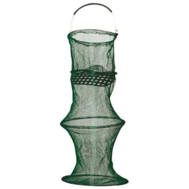 Nassa con rete in nylon rinforzato con manico in plastica. Retino pesca utile e indispensabile per raccogliere e conservare al meglio il pescato. Rete con maniglia e anta. 4 cerchi, maglia 5, diam. centimetro. 23, ovale cm. 33 x23, lunghezza cm. 70.