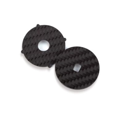 Ricambio kit freno composto da due rondelle in carbonio rinforzato, progettato da Rely Japan Corporation per aumentare la frenata delle bobine nel loro assemblaggio. Compatibile con bobine Rely e bobine Akami: Cygnus TF e UL, Kerosai SR e SG.