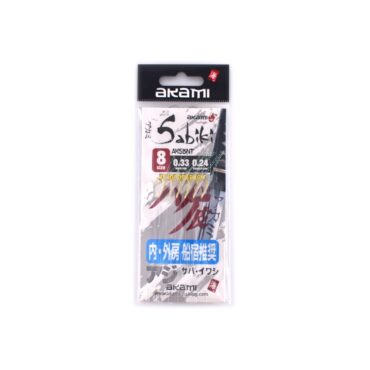 Sabiki Akami Serie AKSBNT – Montatura da pesca 6 Ami Gold Fluorocarbon