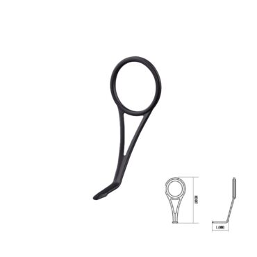 Guida monoponte con struttura 304 Stainless Steel, Black Adaman Coating.