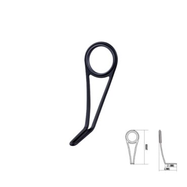 Guida monoponte con struttura 304 Stainless Steel con pietra black.