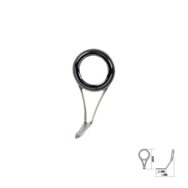 Guida monoponte con struttura 304 Stainless Steel Polished, Aluminum Oxide-LA.