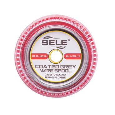 Cavetto in acciaio autosaldante, munito di tubini.
Confezione con 12 tubini.