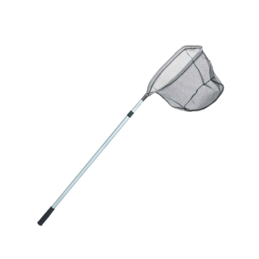 Guadino telescopico quadrato con rete in nylon.