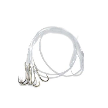 Mazzetto per cefali, terminale da pesca montato con lenza in nylon e 8 ami. Adatto alla pesca del cefalo con pastella o sarda.