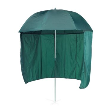 Comodo ombrellone pesca con tenda staccabile. Estremamente maneggevole, realizzato in nylon ed alluminio.