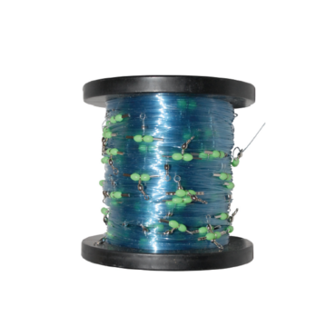 Palangaro completo di 100 girelle, pronto per il montaggio dei finali. Ottimo per la pesca in mare.