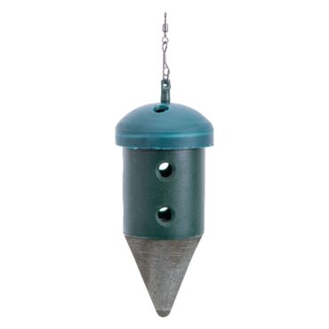 Pasturatore con punta piombata, corpo in plastica, munito di girella e moschettone.