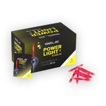 Power light starlight da pesca per galleggianti e per le vette delle canne da pesca, durata massima di 12 ore. Indicato per la pesca a surfcasting e per la pesca a fondo.