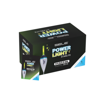 Power light starlight da pesca per galleggianti e per le vette delle canne da pesca, durata massima di 12 ore. Indicato per la pesca a surfcasting e per la pesca a fondo. Contine 50 blister da 5 pezzi per blister.