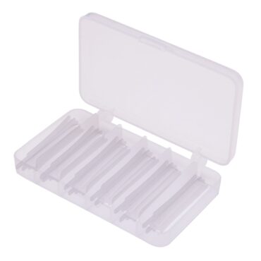 Scatola assortita di tubi in silicone, indicati per il montaggio di lenze da pesca oppure utilizzati come coprinodo. COMPRENDE 5 MISURE ASSORTITE.