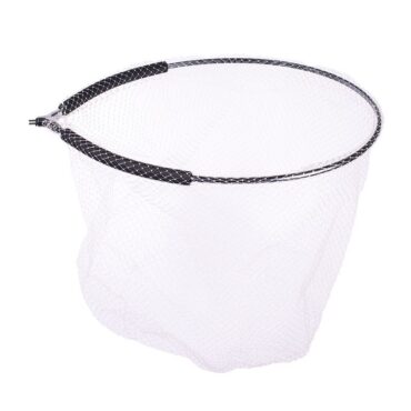 Testa di guadino tonda, rente in nylon, munita di braccioli galleggianti.
Dimensione testa: 55x45 CM
Maglia: 21 mm