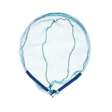 Testa di guadino con rete in nylon. I due galleggianti in EVA facilitano l’azione di salpaggio sostenendo la testa immersa nell’acqua. Maglia 25mm. Novità 2019