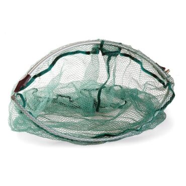 Testa di guadino pieghevole, con rete in nylon.