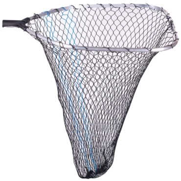 Testa di guadino quadra disponibile con rete a maglia fitta o larga. Realizzata con telaio in alluminio e innesto compatibile esclusivamente con manici con aggancio a pulsante. Modello molto robusto ideale per salpare grosse prede nella pesca dalla barca.