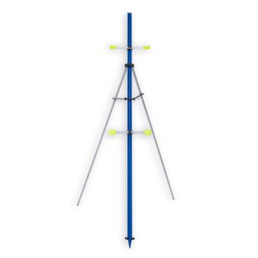 Tripode Beach  in alluminio, struttura facilmente regolabile ed adatta a tutti i tipi di superfice. Munito di appendi finali Indicato per la pesca a surfcasting e beach ledgering.