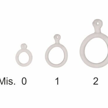 Misura 0: Ø esca min. 6 mm - Ø esca max 10 mm

Misura 1: Ø esca min. 10 mm - Ø esca max 18 mm

Misura 2: Ø esca min. 16 mm - Ø esca max 25 mm

Busta da 18 pezzi, confezione da 10 buste.