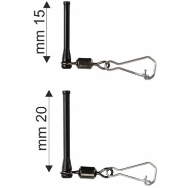 Anti-tangle di dimensioni estremamente ridotte, prodotti in materiale plastico autolubrificante. Grazie alla loro struttura ottenuta con lavorazione dal pieno risultano leggerissimi e molto resistenti. Ideali per il feeder e la pesca da competizione. Non alterano il lancio. Prodotti in due diverse misure.

Busta da 2 pezzi, confezione da 10 buste.