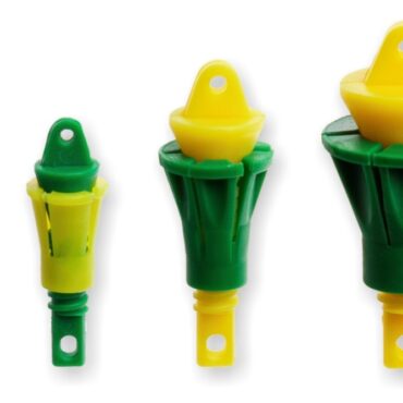 Prodotta in 4 misure per una completa adattabilità ai vari diametri di canne, consente di regolare la tensione dell'elastico.

Misura 1 : da mm 3,4 a mm 5,0

Misura 2 : da mm 5,0 a mm 7,5

Misura 3: da mm 7,2 a mm 11,5

Misura 4: da mm 11,5 a mm 17,0