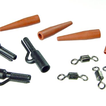 Clips di attacco per piombo complete di conetti in gomma e girelle.

Busta da 10 pezzi, confezione da 10 buste.