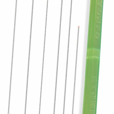 Kit di 6 aghi di tipo diverso forniti in una pratica scatolina in materiale anti-urto con chiusura a scatto.

Il kit comprende:

- 1 ago Testa Rossa cm 15

- 2 aghi Testa Rossa cm 20

- 1 ago Testa Bianca cm 20

- 1 ago Tubolare Senza Punta cm 20

- 1 ago Bibi Testa Rossa cm 15.

Scatola da 6 pezzi, confezione da 5 scatole.