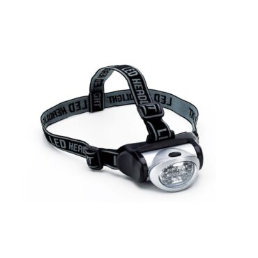 Lampada frontale ideale per la pesca, la caccia, l’escursionismo, il ciclismo. Munita di banda elastica confortevole e removibile. Dodata di 18 led a luce bianca. Durata circa 100 ore. Richiede tre batterie “AAA” non incluse.