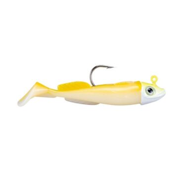 Particolarissimo artificiale siliconico composto da una testina piombata appiattita ideale per recupero twiching sul fondo, venduto con amo e un corpo in silicone. Ideale per lo spinning al black bass, trota e spigola. Indicato per la pesca sia in mare che in acqua dolce. Completamente smontabile e ricomponibile.