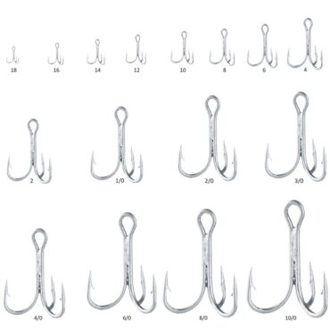 Ancorette specifiche per la pesca in mare, grazie allo speciale trattamento anti-salsedine. Possono essere montate su artificiali da spinning.