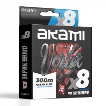 Akami VORTEX X8 è un filo trecciato in 100% PE con 8 fibre intrecciate a spirale, realizzato con tecnologia giapponese. Offre elevata resistenza al nodo e all’abrasione, profilo rotondo ultra scorrevole e ridotto assorbimento d’acqua. Ideale per lanci lunghi, precisi e silenziosi. Bobina da 300 m, colore verde per acque chiare.