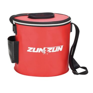 Cubo porta vivo realizzato in EVA pieghevole, munito di due aperture superiori e porta ossigeno. Include nastro di trasporto.